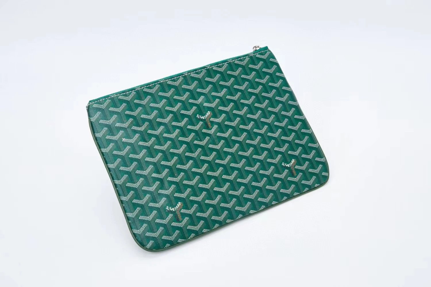 Goyard Saint Louis Pouch Red Coated Canvas Clutch - 18