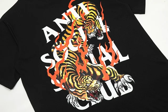 Anti Social Club T-Shirts Graphic Print Short-Sleeve T-Shirt product detail image 27