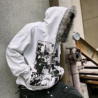 Paiki Fur Zip Up Hoodie — seller photo 4