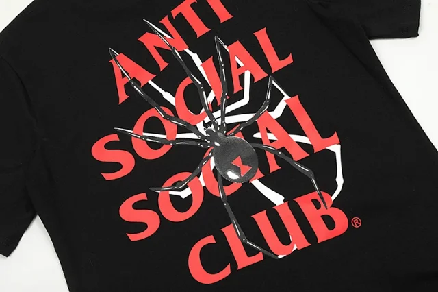 Anti Social Club T-Shirts Graphic Print Short-Sleeve T-Shirt product detail image 16