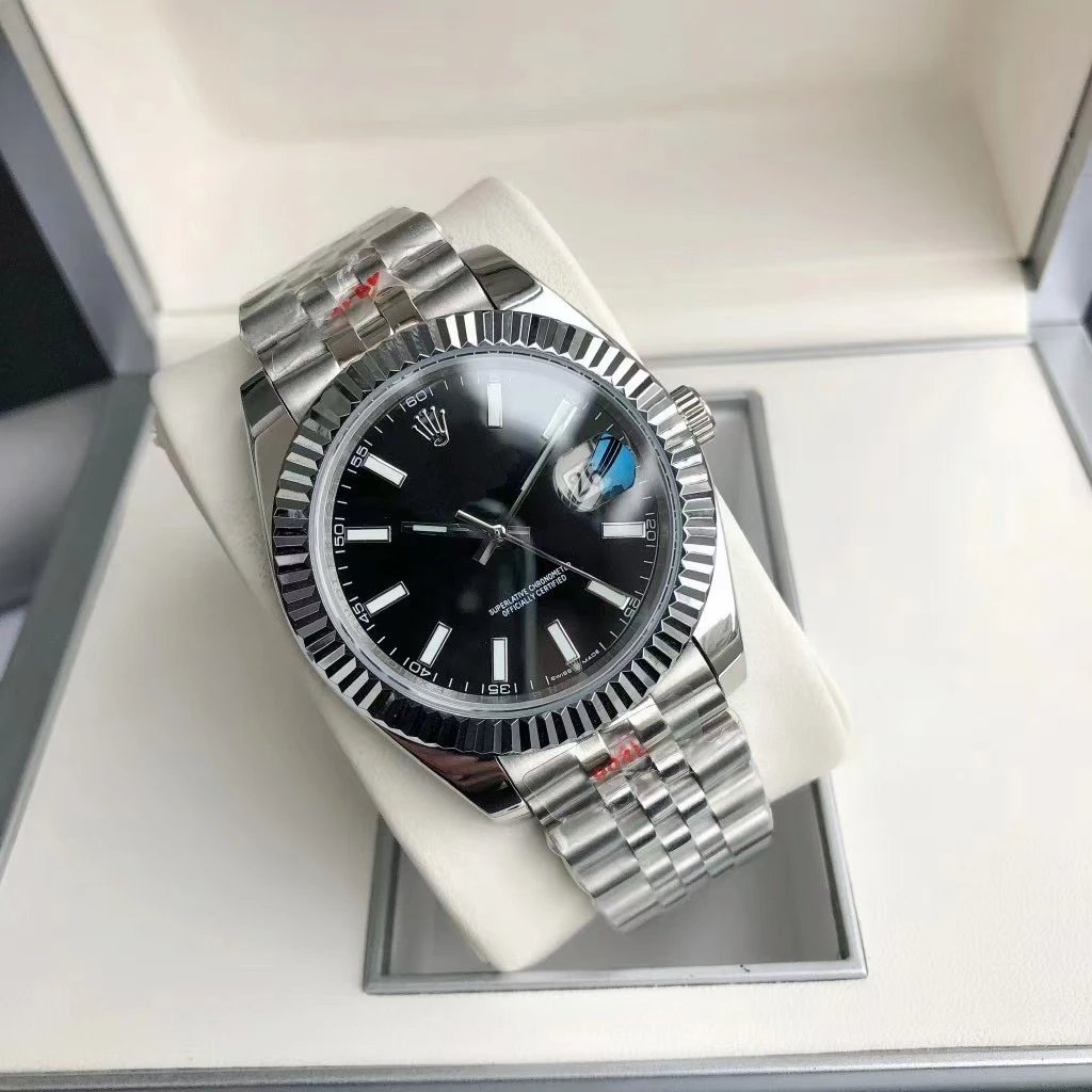 Log imitation mechanical strip engraved with silver black