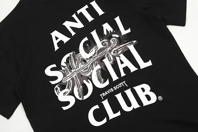 Anti Social Club T-Shirts Graphic Print Short-Sleeve T-Shirt product detail image 22