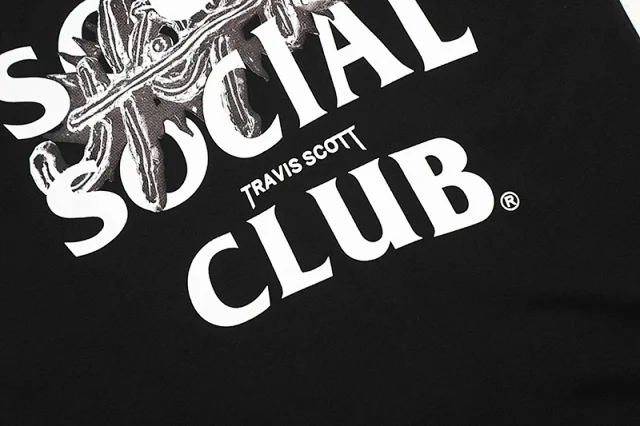 Anti Social Club T-Shirts Graphic Print Short-Sleeve T-Shirt product detail image 23