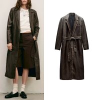 Zara Leather Coat — seller photo 2