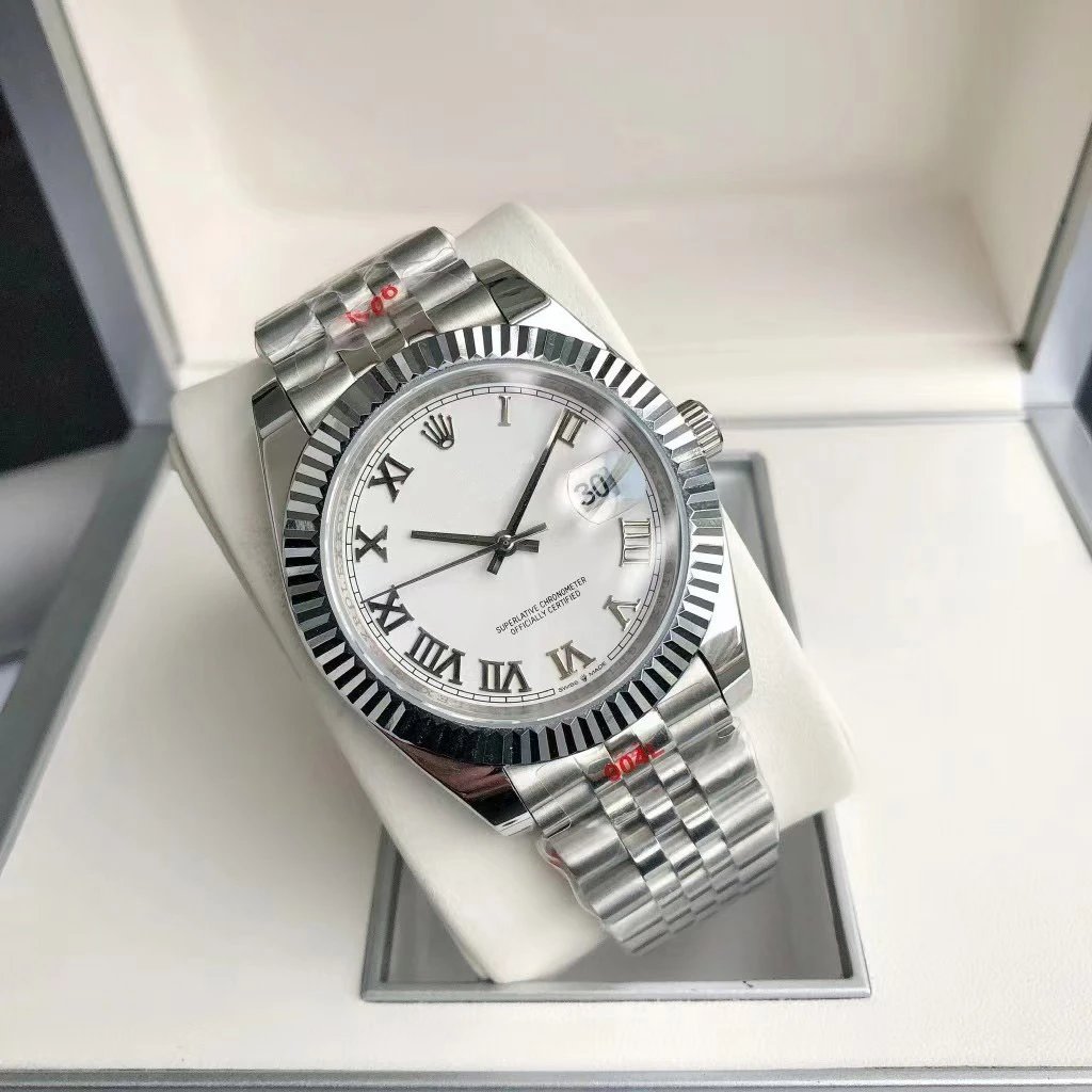 Log imitation mechanical Roman silver white