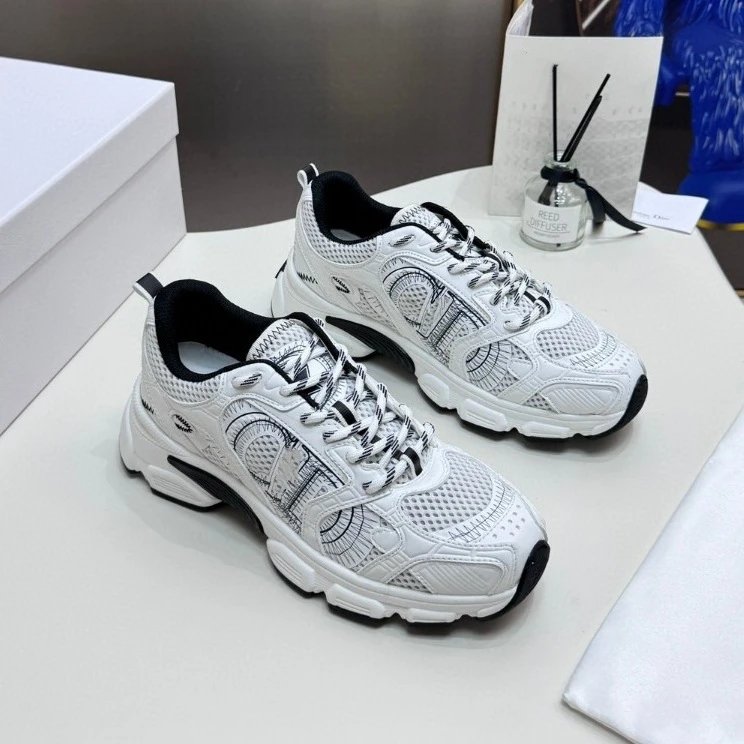 Off-White x Nike Air Monarch IV Black White Chunky Sneakers - 3
