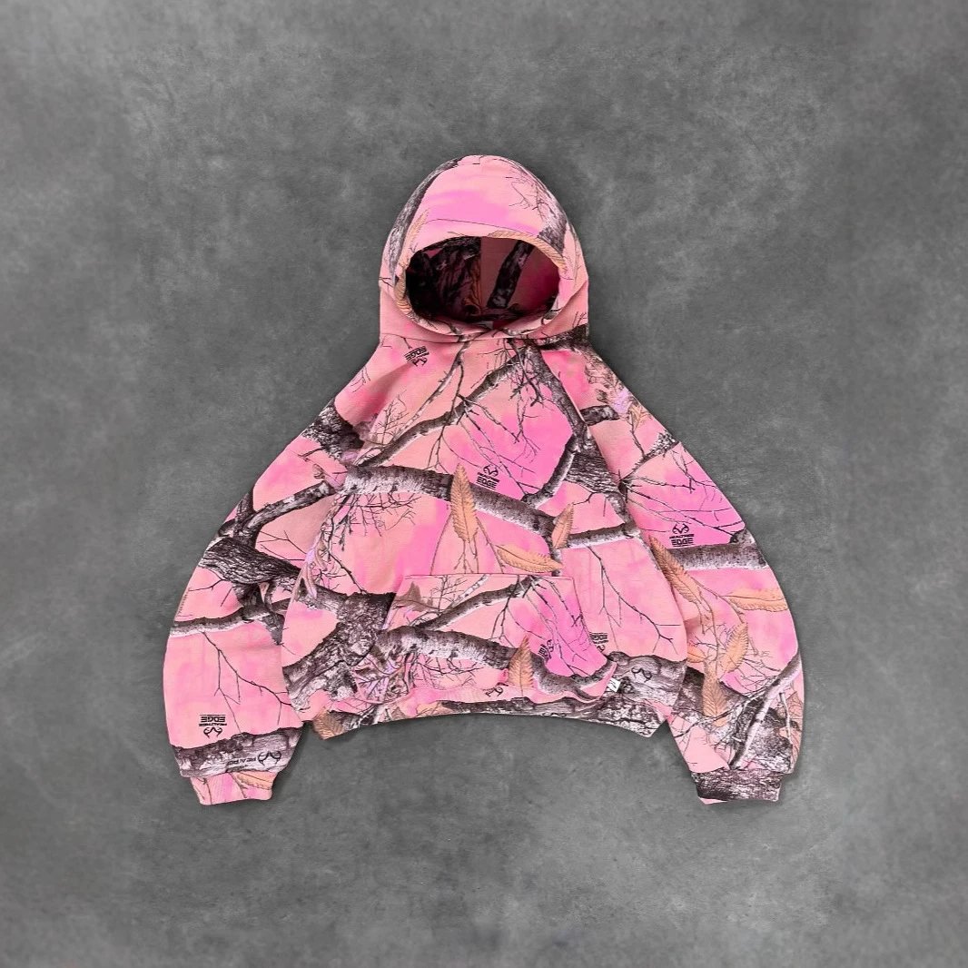 Pink Camouflage Hoodie