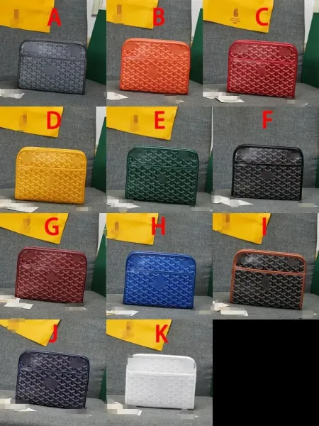 Goyard Saint Louis Pouch Red Chevron-Print Clutch - 13