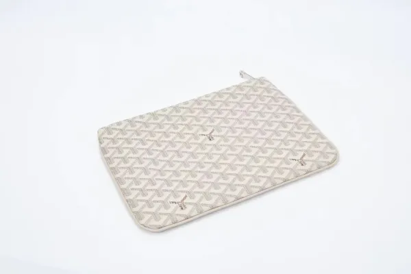 Goyard Saint Louis Pouch Red Coated Canvas Clutch - 19