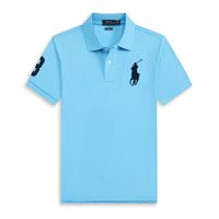 POLO lake blue with a large black logo