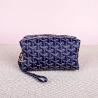 Dark blue makeup bag