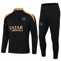 2425 Paris black with khaki collar