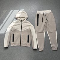 Light khaki color-block set