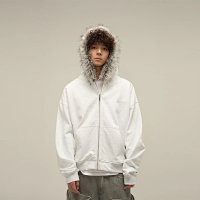 WLNEXT fur zip hoodie — seller photo 3