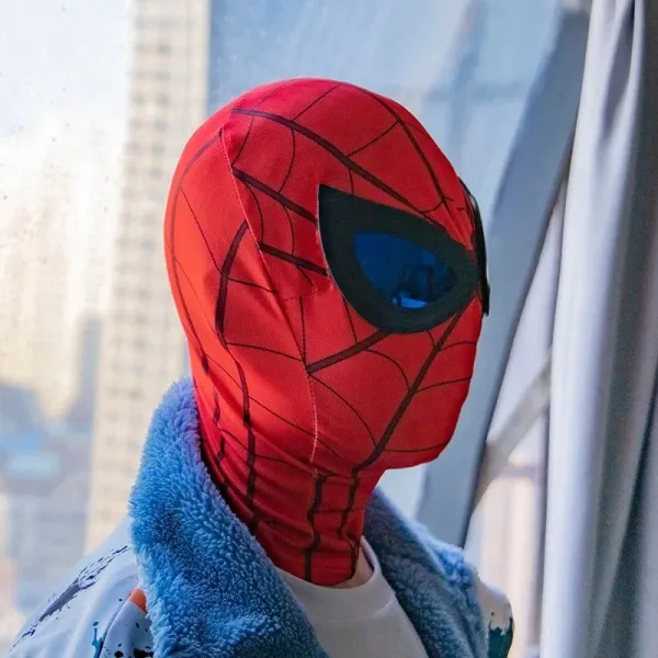 Design Spider-Man Full Head Mask Red Black Blue Costume Accessory Accessories - 1