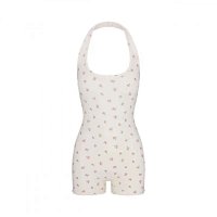 Floral halter jumpsuit