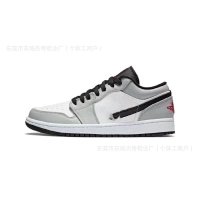 AJ1 low-top-Smoke Gray