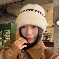 White – Solid-Color Knitted Beanie