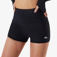 Black ribbed – 3/4-length pants