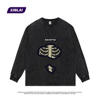 Washed black long-sleeve