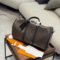Old flower black travel bag 45-27-16cm