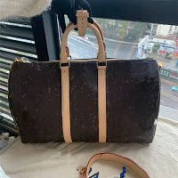 Old flower color matching travel bag 45-27-16cm