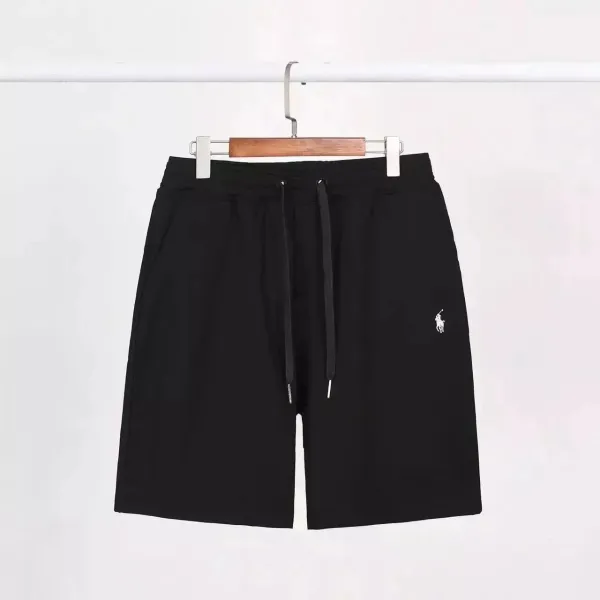 Polo Ralph Lauren Classic Logo Embroidered Black Shorts - 1
