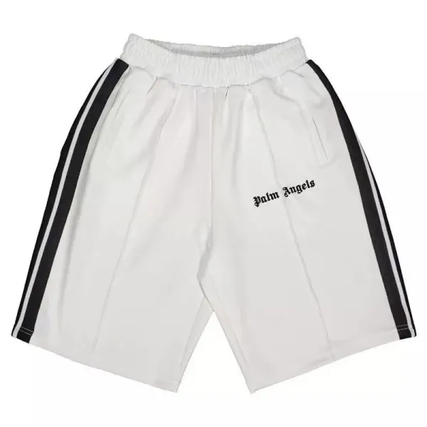 Palm Angels Side Stripe Black Shorts - 7