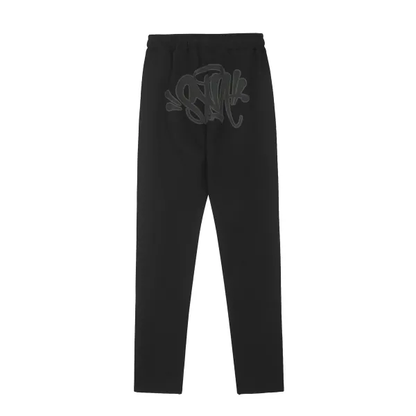 Stussy Graffiti Logo Black Sweatpants - 1