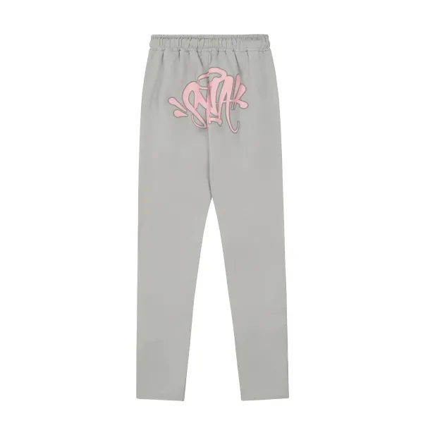 SSENSE x Unknown Artist Pink Graffiti Sweatpants Gray - 1