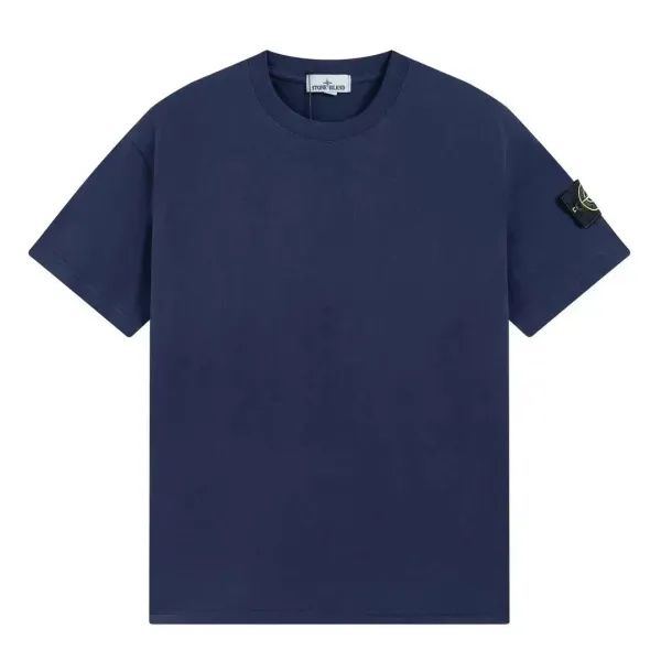 Stone Island Logo Patch T-Shirt Navy - 1