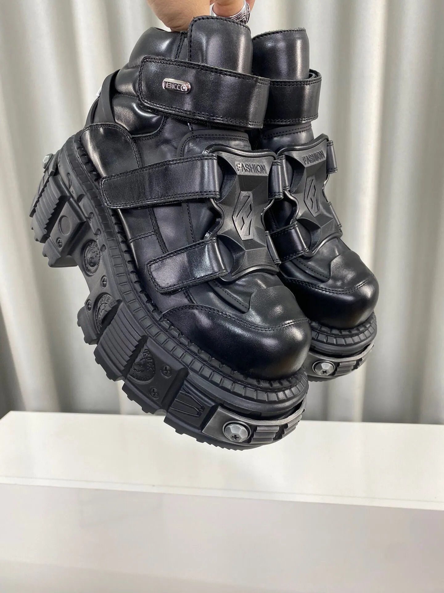 New Rock Strap Up Boots · 3