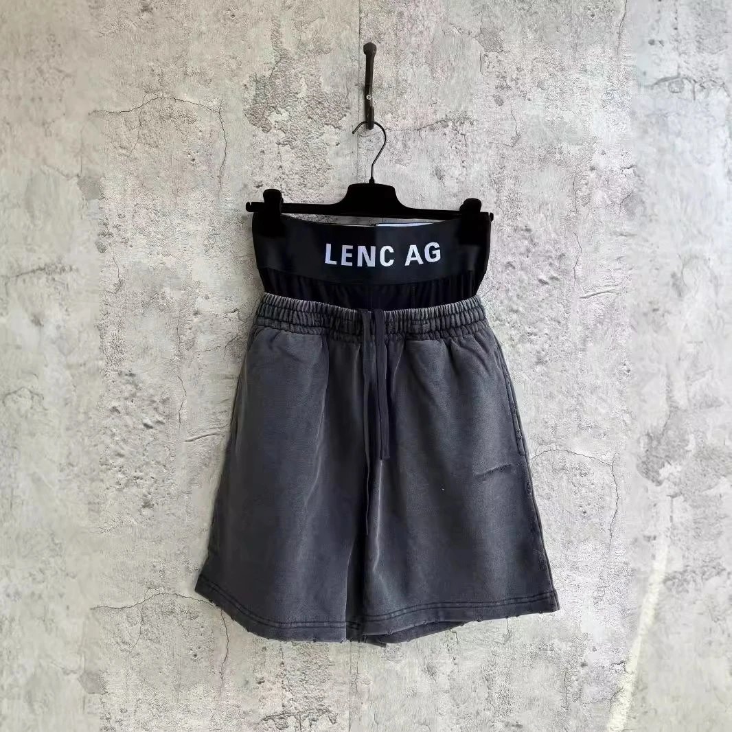 Lenca Lencag Grey Drawstring Shorts