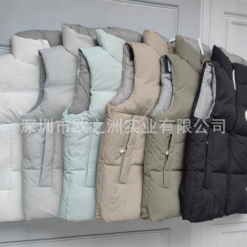 Design Camo Print Quilted Vest Gray Black White Outerwear.vest - 9