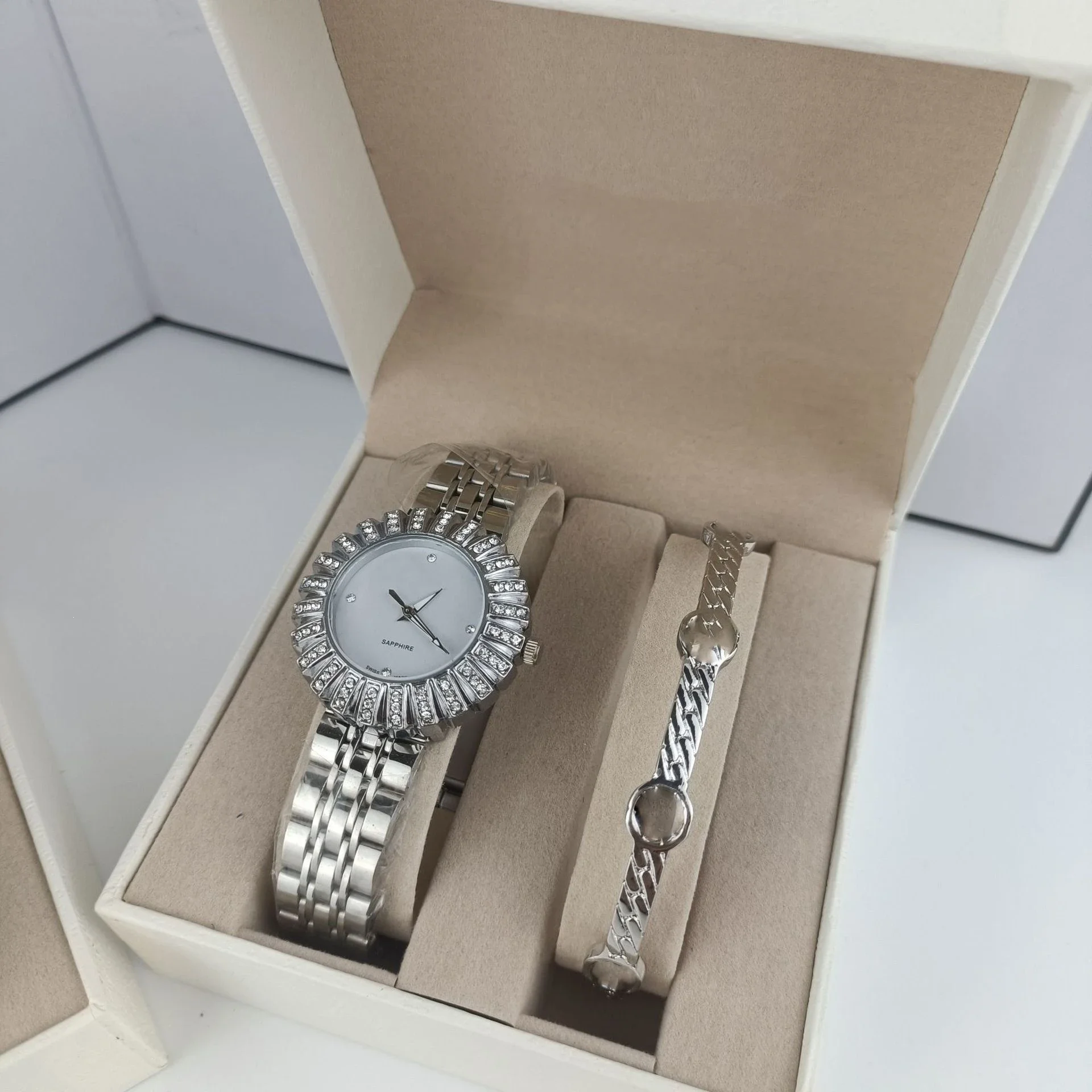 Swarovski Sunray Crystal-Accented Women's Watch Gift Set