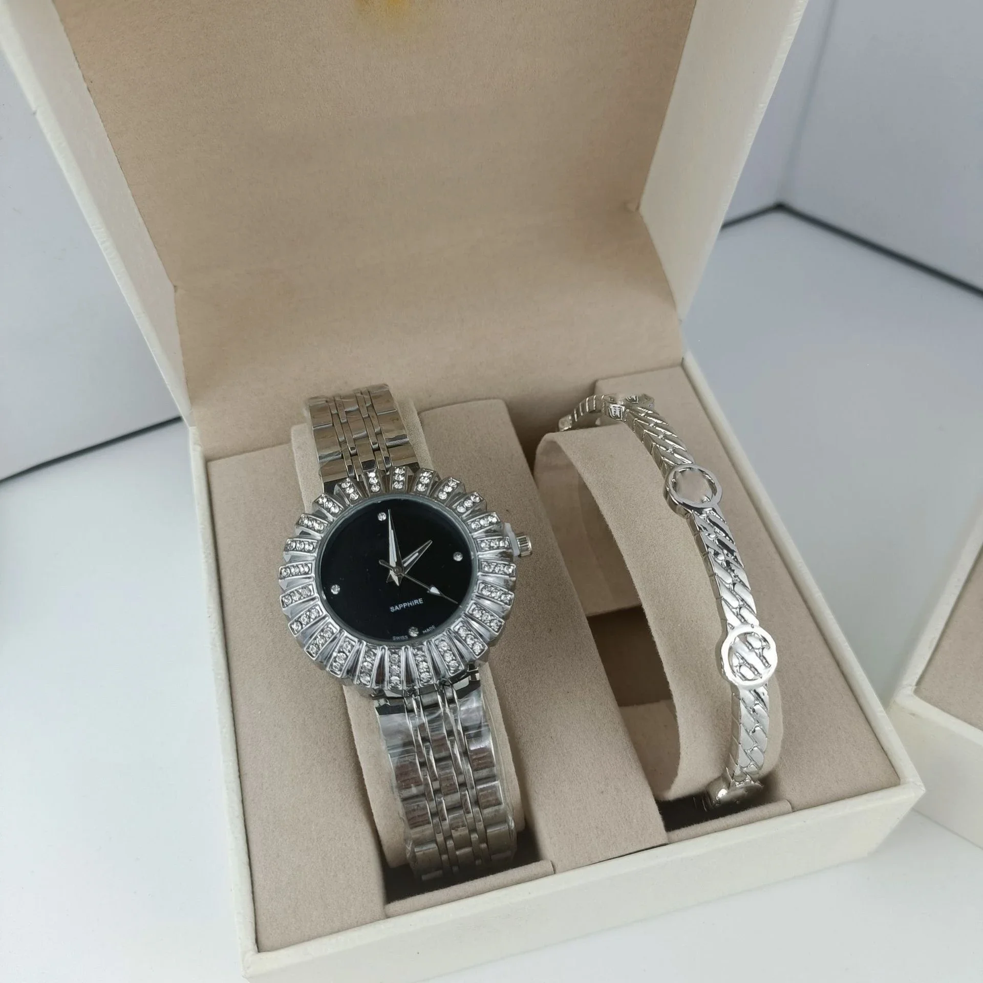 Swarovski Sunray Crystal-Accented Women's Watch Gift Set