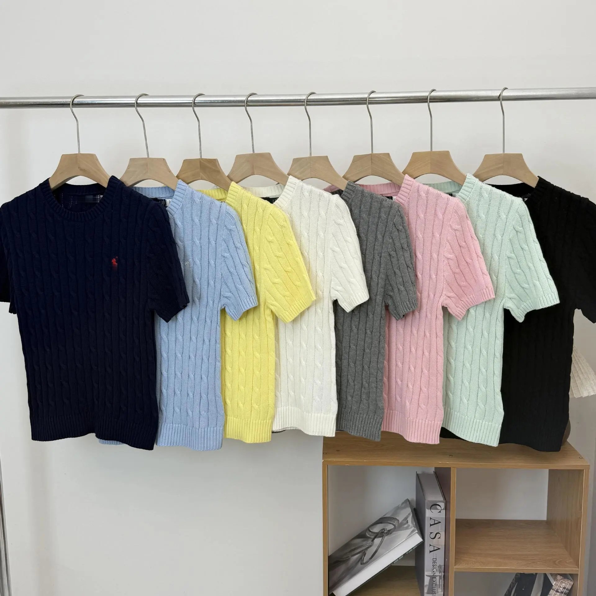 Ralph Lauren Embroidered Pony Cotton Knit Sweater