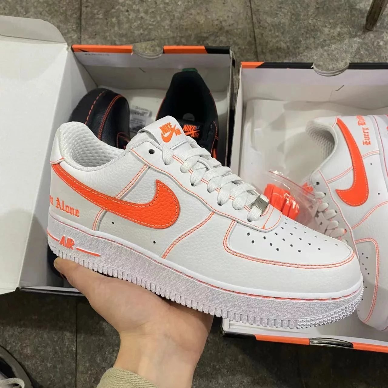 Air Force Vlone White Orange
