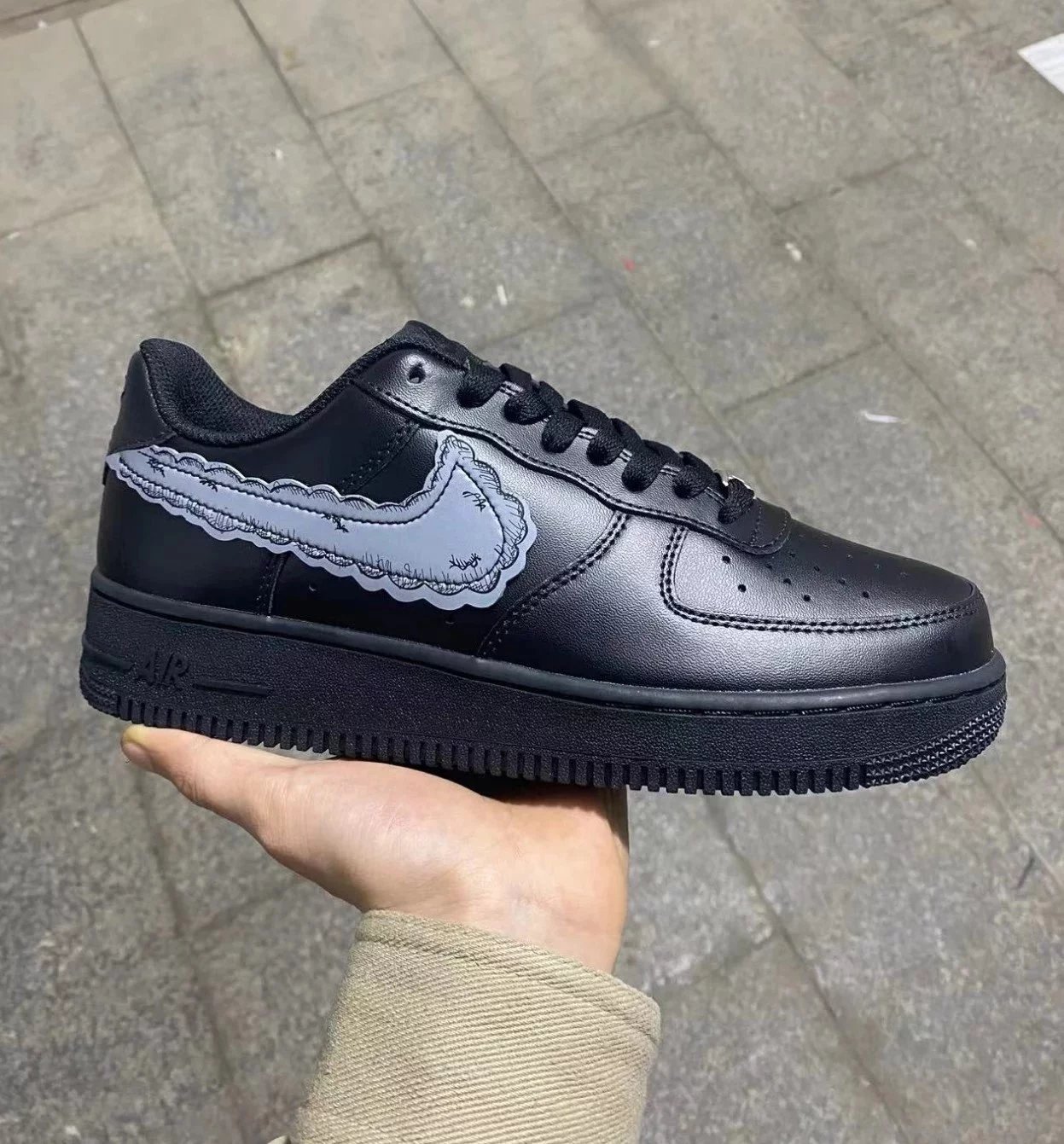 Kaws Black Air Force