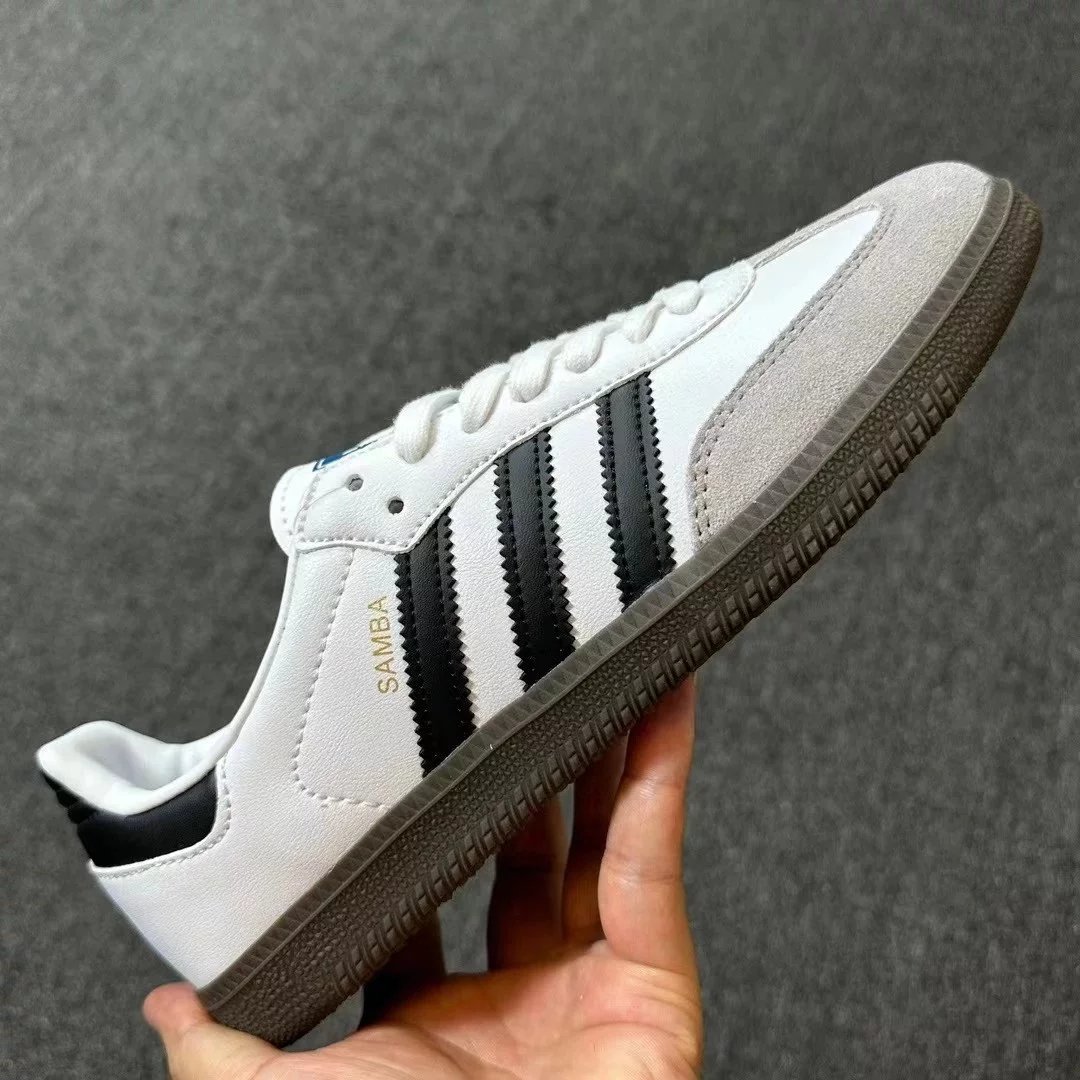AD Samba Black, White, Gray, No LOGO B75806