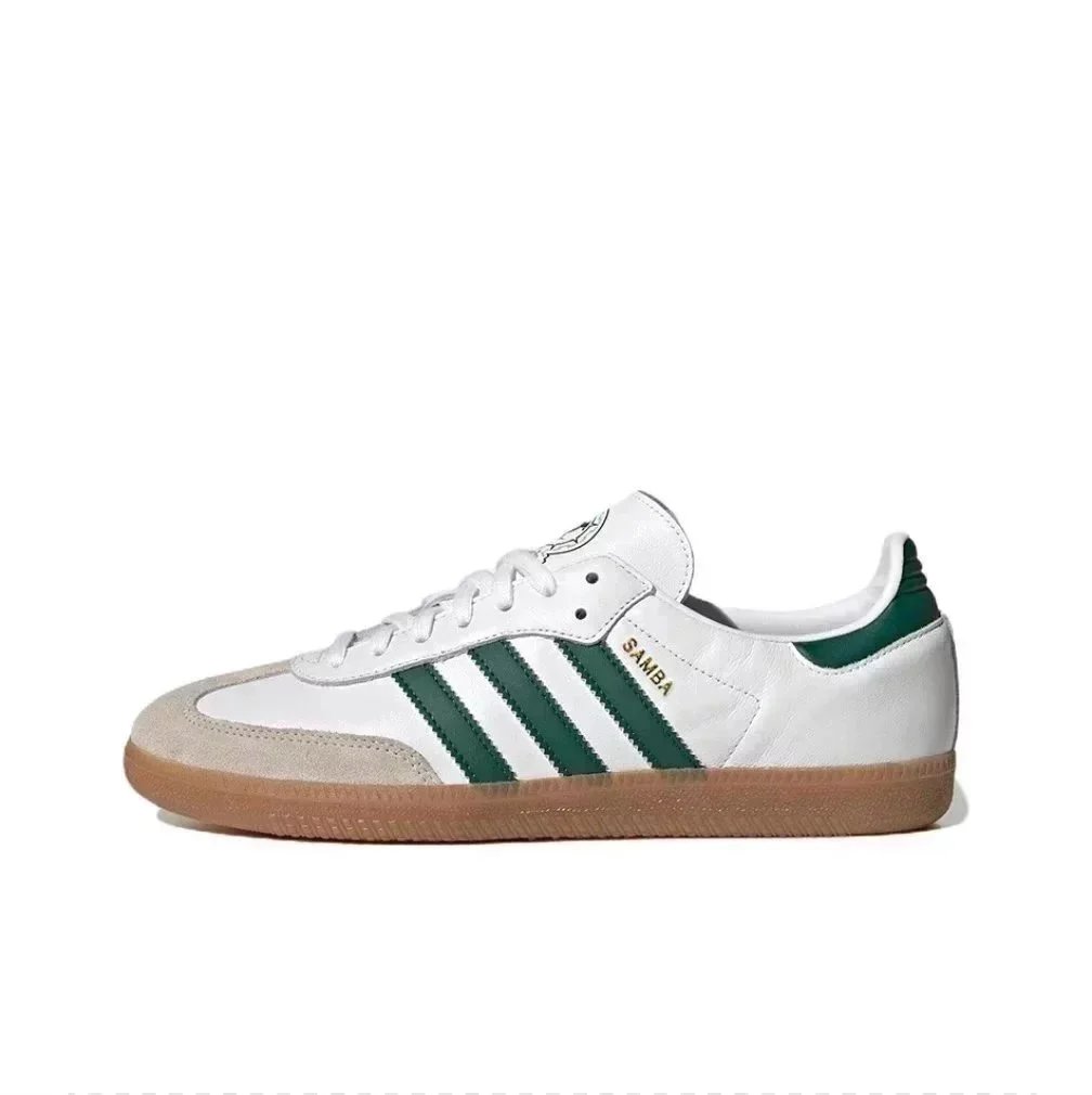 VT version Samba white green gray HQ7036 (top layer leather)