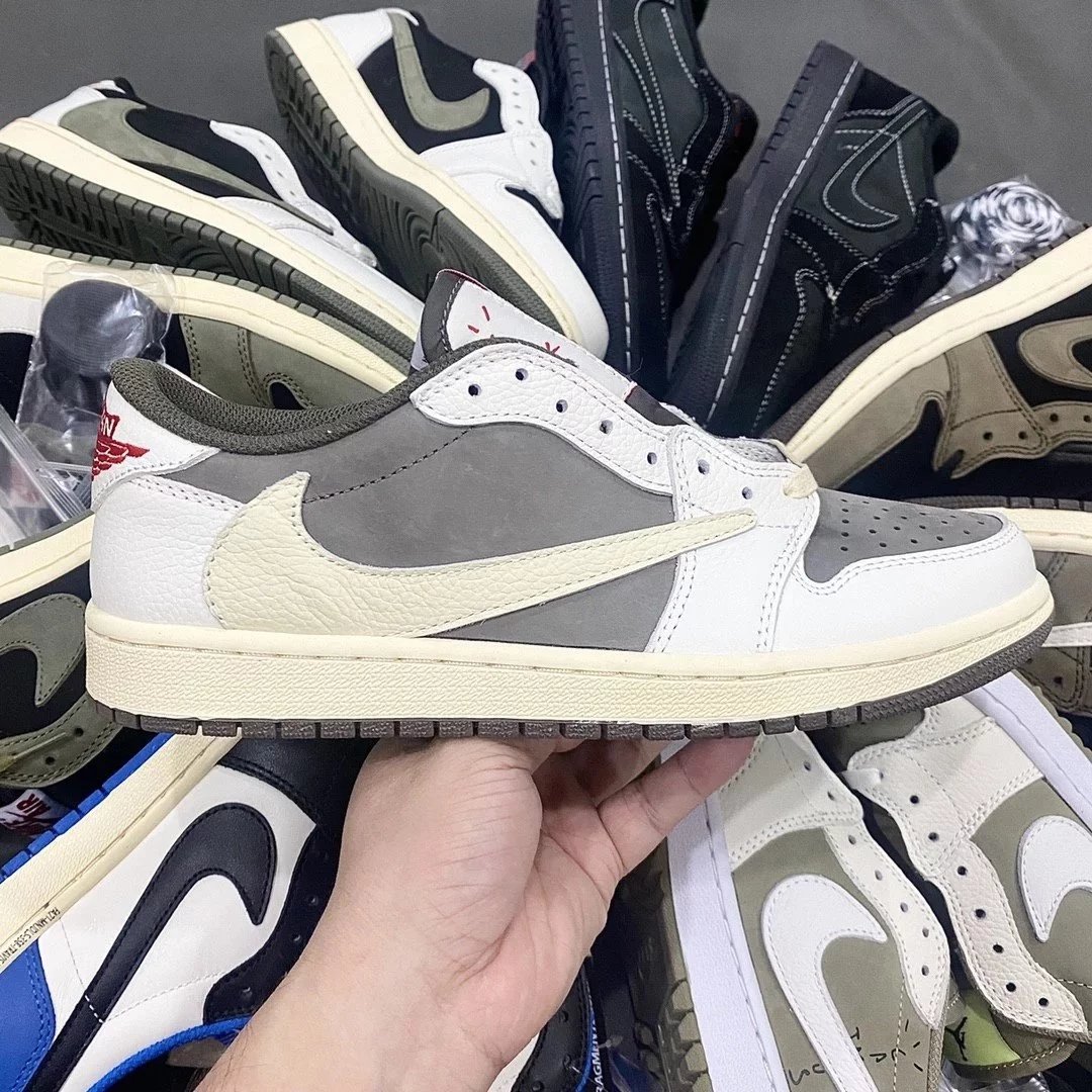 White Brown Reverse Swoosh
