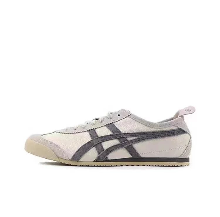 Leather Upper, Cream/Charcoal Gray D2J4L-0297