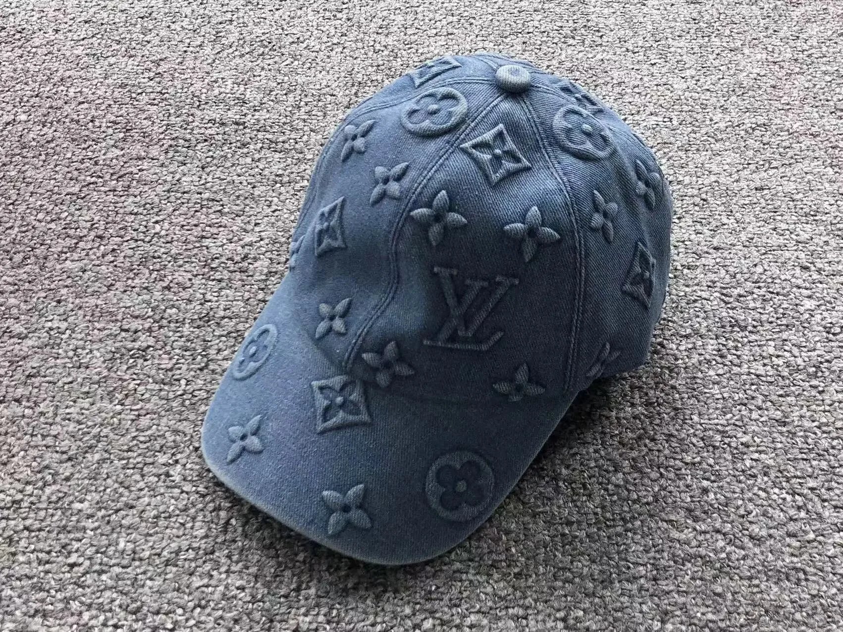 Louis Vuitton Monogram Denim Baseball Cap Blue - 4