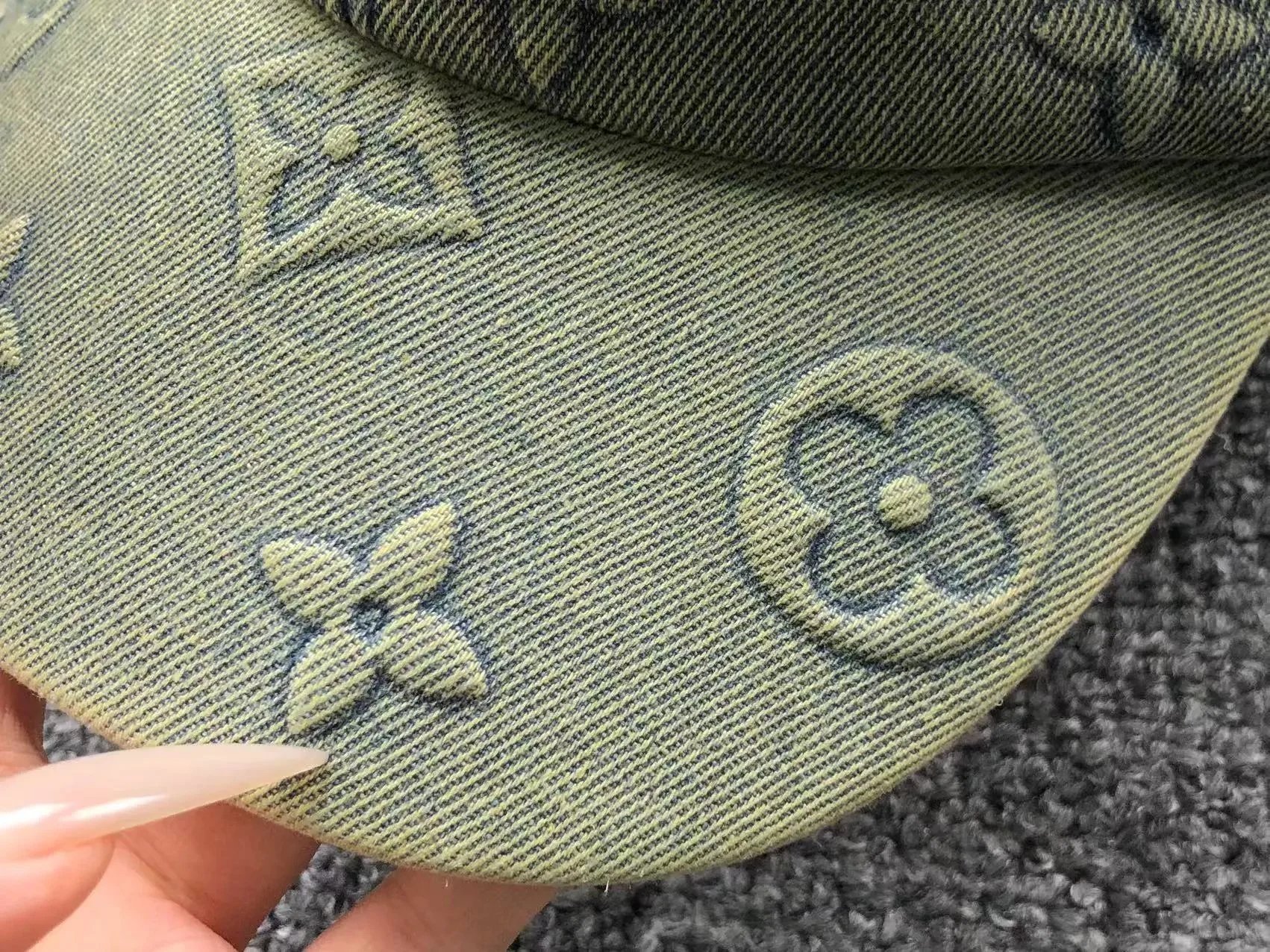 Louis Vuitton Monogram Denim Baseball Cap Blue - 7