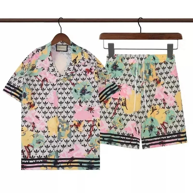 Gucci GG Monogram Print Beige Shorts - 10