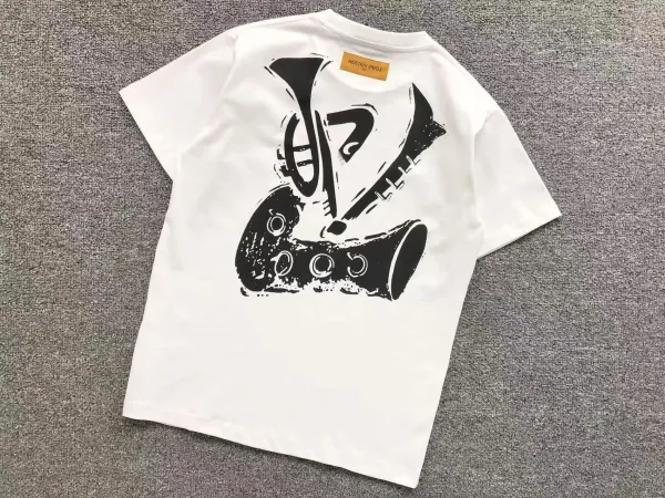 Louis Vuitton x Futura Vuitton! Graphic Print White T-Shirt - 5