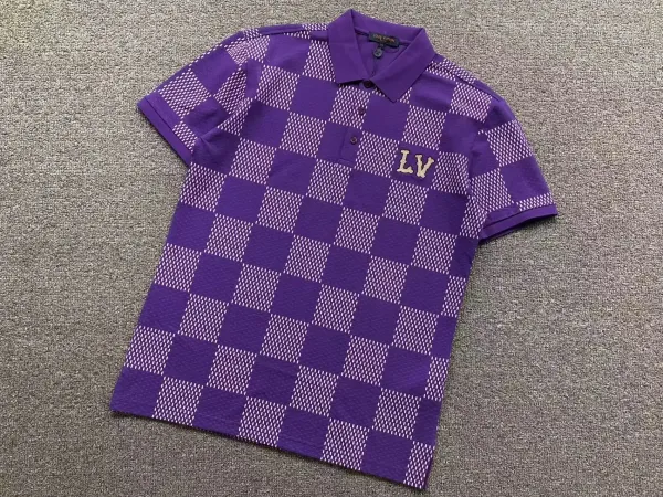 Louis Vuitton Monogram Embroidered Polo Olive Green Polo Polo Shirt - 5