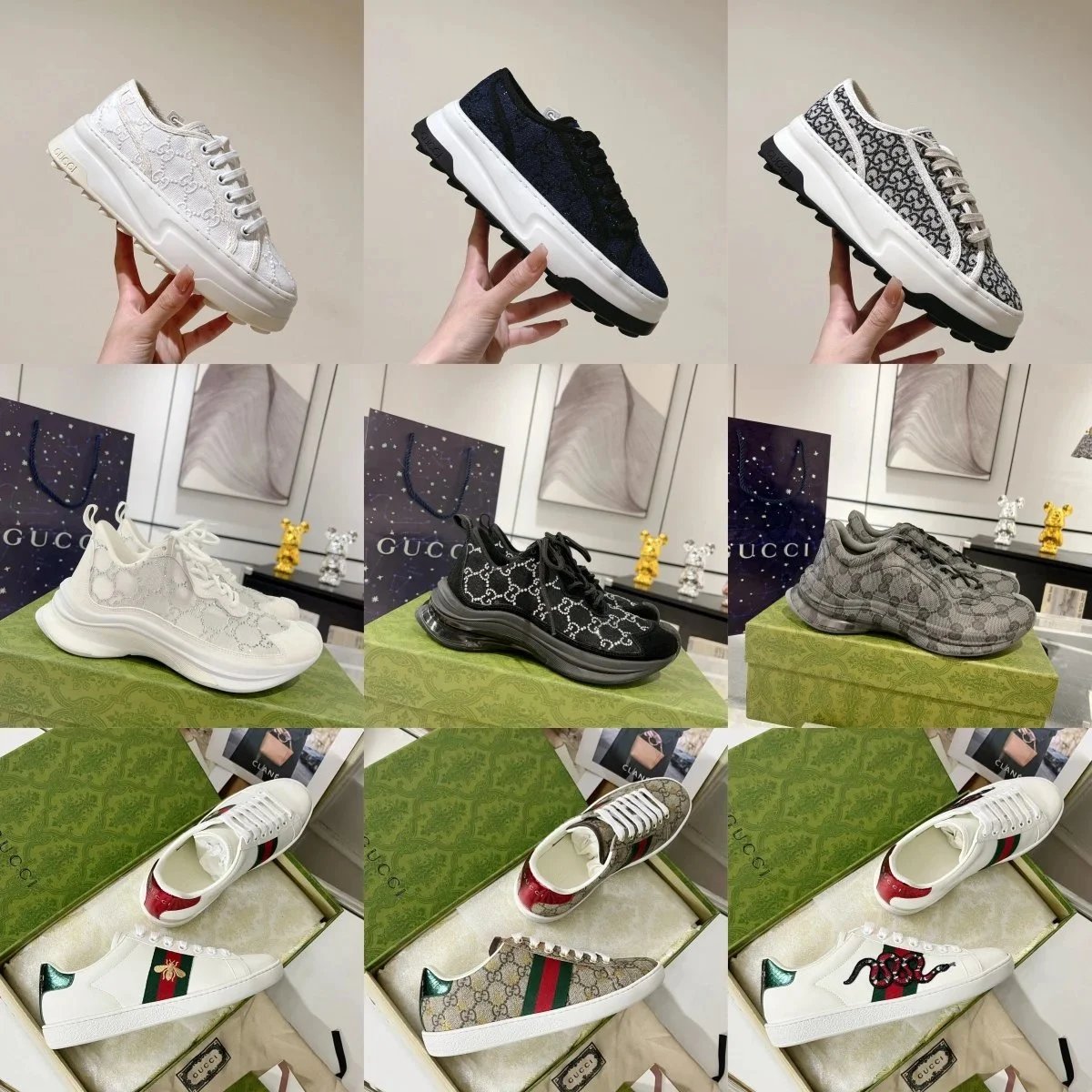 Gucci Ace White Logo Sneakers