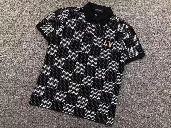 Louis Vuitton Monogram Embroidered Polo Olive Green Polo Polo Shirt - 7